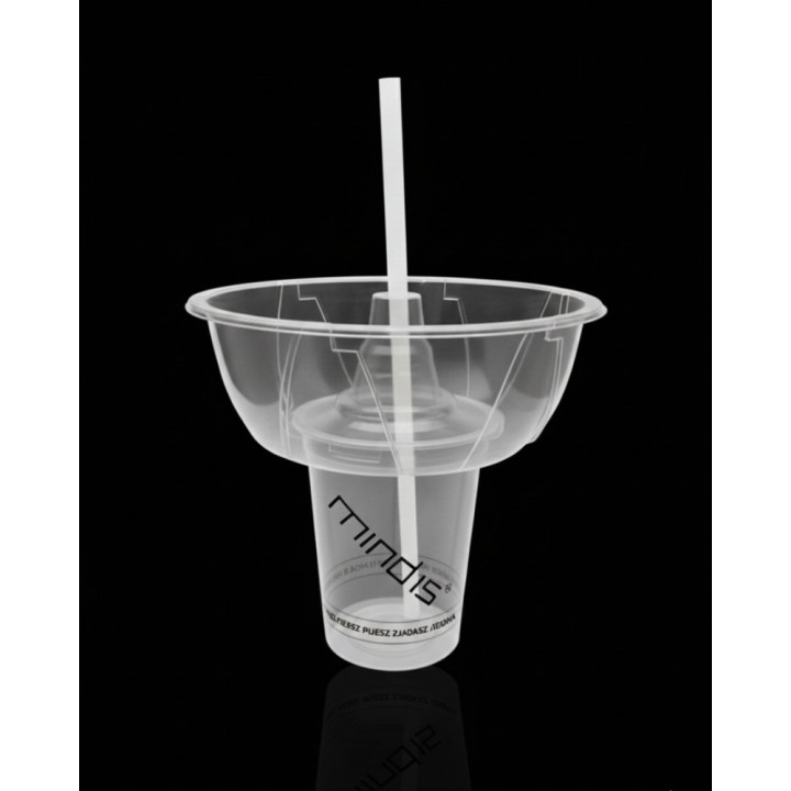 MINDIS ® Zestaw 100 szt +MINDIS ® Kubek 100 szt+ MINDIS ®słomka 130szt